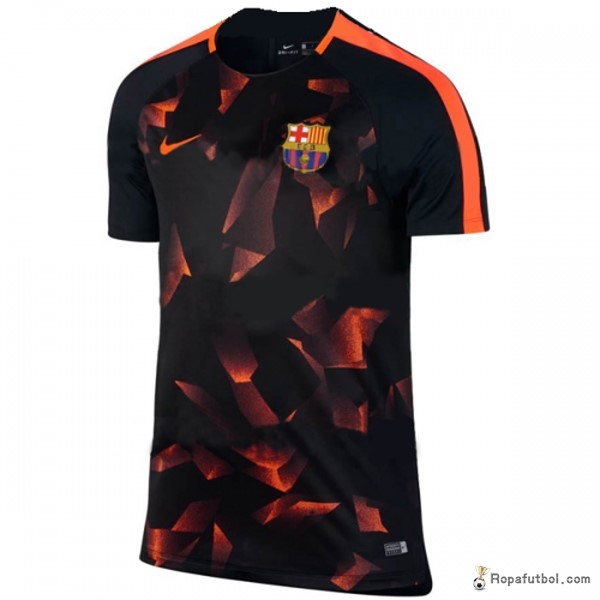 Camiseta Entrenamiento Barcelona 2017/18 Negro Naranja